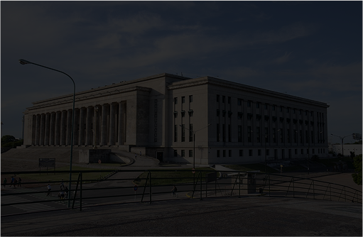 Historic building with columns and steps